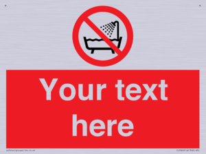 Custom Do not use this device in a bathtub shower or water-filled reservoir